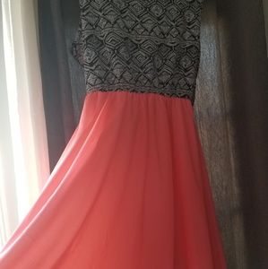 Pink and Aztec pattern sundress